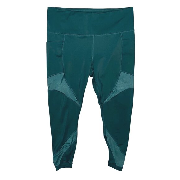 Members Mark Compression Ankle Leggings Sz XL Womens Teal - Picture 1 of 6